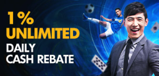 Unlimited Cash Rebate of up to 1% awaits you | Best Betting Site Malaysia | Online Betting Site Malaysia | Best online sport betting site Malaysia